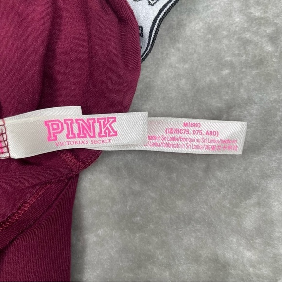Pink Victoria's Secret Unlined Bralette with Logo Straps Size M - Picture 4 of 7